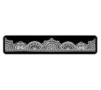 1 x Simply Heaven Edible Cake Lace 40 Colours Made from mat 53 (Metallic Light Silver)