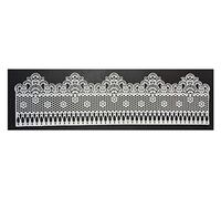 1 x Simply Heaven Edible Cake Lace 40 Colours Made from mat 8 (Metallic Light Silver)