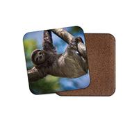 1 x Sloth Chilling Coaster - Lazy Kids Animal Teen Wildlife Wild #15865