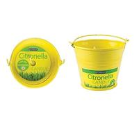 1 X Small Citronella Candle in a yellow Bucket