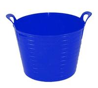 1 x Small/Large/Extra Large Flexi Tub Garden Home Flexible Colour Storage Container Bucket Plastic Flex Tub- MADE IN U.K. (Blue, Small 26 Litre)