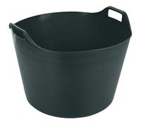 1 X Small/Large/Extra Large Flexi Tub Garden Home Flexible Colour Storage Container Bucket Plastic Flex Tub- MADE IN U.K. (Dark Green, 75 Litre)
