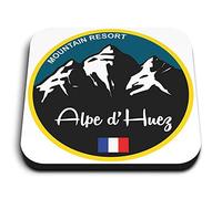 1 x Square MDF Fridge Magnet - Alpe d'Huez Ski Snowboard Resort 5333