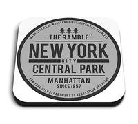 1 x Square MDF Fridge Magnet - Central Park New York USA America NYC 41774