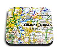 1 x Square MDF Fridge Magnet - Clermont-Ferrand City France French Travel 44625