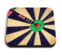1 x Square MDF Fridge Magnet - Dart Board Bullseye Sports Darts 14156