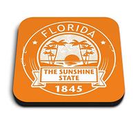 1 x Square MDF Fridge Magnet - Florida USA The Sunshine State Miami 5549