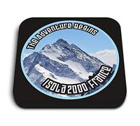 1 x Square MDF Fridge Magnet - Isola 2000 France Ski Snowboard Resort 7112