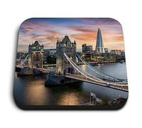 1 x Square MDF Fridge Magnet - London Tower Bridge The Shard 45610