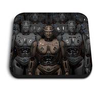 1 x Square MDF Fridge Magnet - Robot Artificial Intelligence 3621