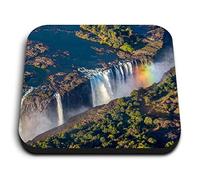 1 x Square MDF Fridge Magnet - Victoria Falls Zambezi Africa 2249