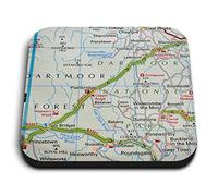 1 x Square MDF Magnets - Dartmoor Forest National Park UK GB 44850