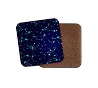1 x Star Constellations Cork Backed Drinks Coaster - Astronomy Astrology #8436