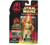 1 X Star Wars - E1 - CommTech Chip - Collection 1 - Qui-Gon Jinn (Jedi Master) with Lightsaber and Comlink