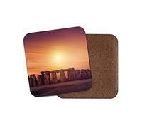 1 x Stonehenge Coaster - Prehistoric Monument England Druid Pagan UK Fun #15209