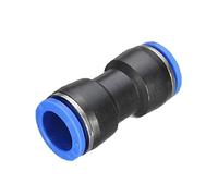 1 x Straight Butt 4mm Connector Speed Push Fit for Pneumatic Air, Water & Fuel Hoses