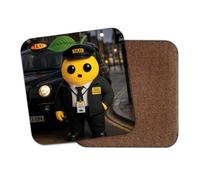 1 x Taxi Driver Lemon Square Coaster - Worker Student Job Work Joke Funny Cute Face Food Office Gift #85100