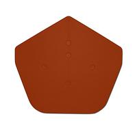 1 x Terracotta Klober Universal Apex End Cap - Uni-Dry or Uni-Click - Mortar Free end Tile for Gable/Apex Roof.