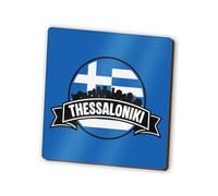 1 x Thessaloniki Square Magnet - Greece Gr lag Skyline Landmarks City Fridge Magnetic Travel Holiday Family Friend Women Men #83272