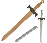 1 x Toy Broadsword, 64cm (25.20") - Cosplay Sword for Knights & Warriors, Antique Design, Halloween Fancy Dress Prop Accessory, LARP Medieval Weapon, Lightweight & Reusable (1 x Broad Sword)