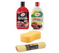 1 x Turtle Wax RED Color Magic Polish 1 x Zipwax 1 x Jumbo Sponge 6 x Cloths