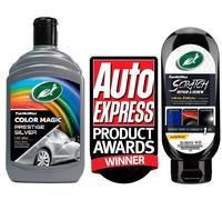 1 x Turtle Wax SILVER Color Magic Polish 500ml & 1 x HD Scratch Remover 207ml