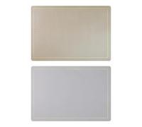 1 X Two Sided Nail Art Mat Double-faced Pu Leather Hand Pillow Pad Dining Placemat Arm Rest For Nails Manicure Table(Gold-Grey)