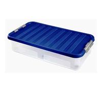 1 x Underbed Box with Wheels 40 L 80x40x18cm Drawer Bed with Lid