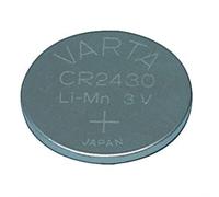 1 x Varta CR2430 Lithium Manganese Dioxide (Li/MnO2) 280 mAh Button Battery