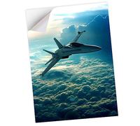 1 x Vinyl Sticker A1 - Rectangle Shape 59,4x84cm Fighter Jet Plane Aircraft RAF Vertical (Portrait) Art Print Decal Laptop Tablet Luggage Car Wall Fridge Door Sticker #63100