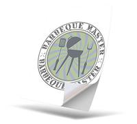 1 x Vinyl Sticker A4 Rectangle Shape 210x297 mm - BBQ Barbeque Master Chef Summer Art Print Decal Laptop Tablet Luggage Car Wall Fridge Door Sticker #5517