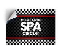 1 x Vinyl Sticker A5 - Rectangle Shape 15,8x21cm Spa-Francorchamps Circuit Racing Art Print Decal Laptop Tablet Luggage Car Wall Fridge Door Sticker #61152