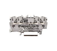 1 x WAGO 2002-1401 4 Conductor Ex e II Through Terminal Block Grey