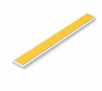1 x White Adhesive PVC Flat Bar DIY Trim, 25mm x 1 Metre Moisture Resistant Plastic Strip for Window Door and Flooring Edge Edging Finish