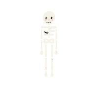 1 x White Paper Skeleton Hanging Decoration 110cm PartyDeco