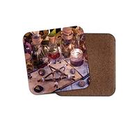 1 x Wicca Occult Divination Witchcraft Coaster - Medicine Witch Fun #16131