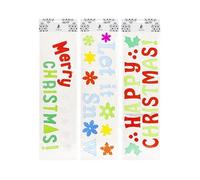 1 x Window Gel Merry Christmas Sign Decoration Multiple Designs