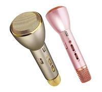 1 x Wireless Microphone Handheld Karaoke Mic Bluetooth Microphone Portable Bluetooth Speaker Recorder Mic Speaker Player Mic Karaoke Machine Speaker for Kids Adults Christmas Birthday Home Party