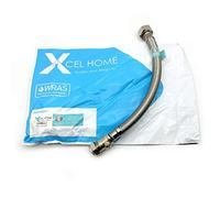 1 x WRAS Approved 300mm 15mm Compression with Isolation Valve x 3/4" Flexible Pipe Connector Stainless Steel Braided