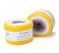 1 x Yarn Flowers Alpaca 20% Alpaca 80% Acrylic Weight 250g Length 940m (1028 Yards) Multicolor Rainbow, 40 Colours (403)