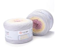 1 x Yarn Flowers Alpaca 20% Alpaca 80% Acrylic Weight 250g Length 940m (1028 Yards) Multicolor Rainbow, 40 Colours (404)