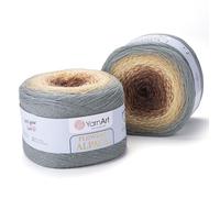 1 x Yarn Flowers Alpaca 20% Alpaca 80% Acrylic Weight 250g Length 940m (1028 Yards) Multicolor Rainbow, 40 Colours (416)