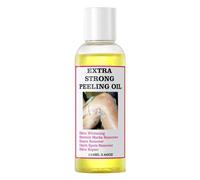 1 x Yellow Exfoliating Oil Face, Natural Exfoliating Oil 110 ml Strong Exfoliating Oil Yellow Exfoliating Oil for Dark Skin Remove Dead Skin Exfoliating for Face Deep Cleansing Whitening Oil Scrub