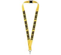 1 x Your Team printed neck/Lanyard - Football/Rugby/Hockey/Netball/Any Club, Any Team Printed Lanyard. Lanyard for holding a name badge, ID card or keys. (yellow)