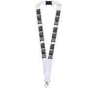 1 x Your Team printed neck/Lanyard - Football/Rugby/Hockey/Netball/Any Club, Any Team Printed Lanyard. Lanyard for holding a name badge, ID card or keys. (white)