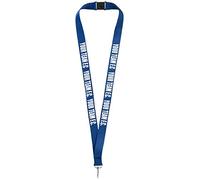 1 x Your Team printed neck/Lanyard - Football/Rugby/Hockey/Netball/Any Club, Any Team Printed Lanyard. Lanyard for holding a name badge, ID card or keys. (Blue)