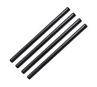 1"x30" Black Painted Iron Pipe, Home TZH 4 Pack Threaded Black Iron Pipe Nipple for DIY Project/Furniture/Shelving Decoration (4, 30")