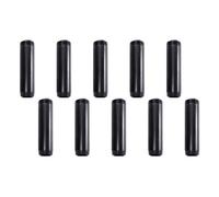 1"x6" Black Painted Iron Pipe, Home TZH 10 Pack Threaded Glossy Black Iron Pipe Nipple for DIY Project/Furniture/Shelving Decoration (10, 6")