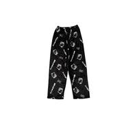 (1, XXL 60-70KG) Sanrio Hello Kitty Flannel Pajamas Black Women'S Warm Woolen Cartoon Casual Home Pants In Autumn Winter Fashion Trousers