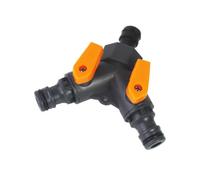 1 Y Hose Divider - Abs Garden Hose Divider, Y Hose Junction | Robust Two-Way Tough T-Junction Connector, Y Water Hose Distributor, Effortless to Set Up Hose Distributor, Tap Distributor for Garden